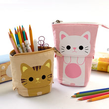 Load image into Gallery viewer, Creative Cute Cat Pencil Case Zipper Kawaii Cartoon Pencils Box Pen Bag Boys Girls School Student Stationery Gift Supplies